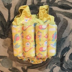 Toddler swim suit with built in floaties